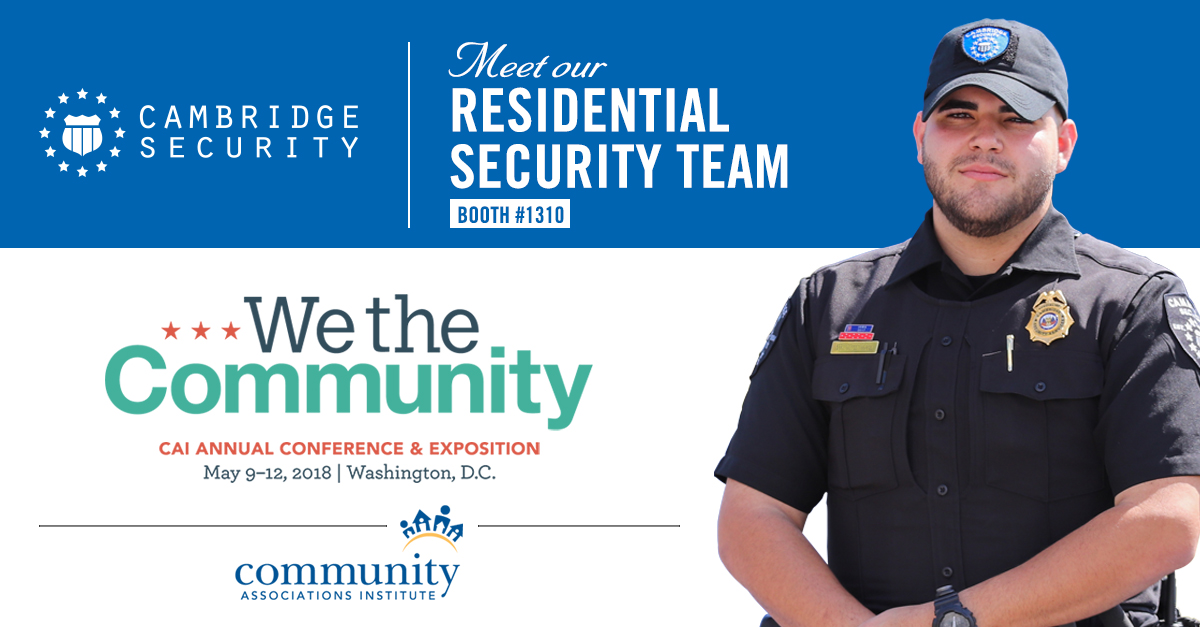 Cambridge Security at 2018 CAI Annual Conference and Exposition